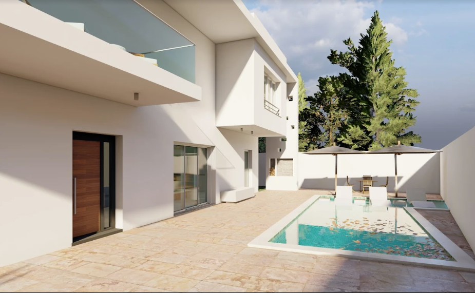 Villa Minimaliste Blanche - REK Architecture